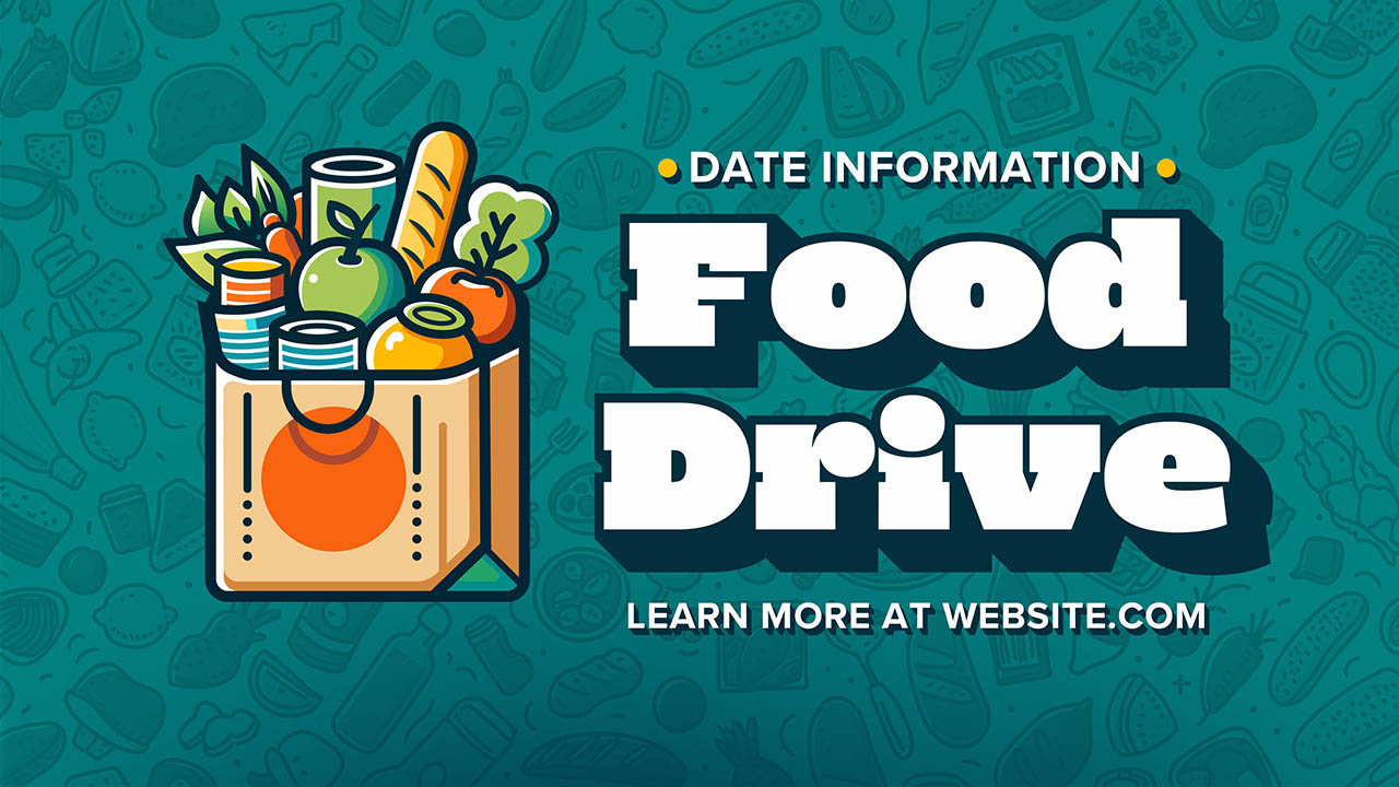 Food Drive - Free Promotional Graphics Package - Church Media Drop